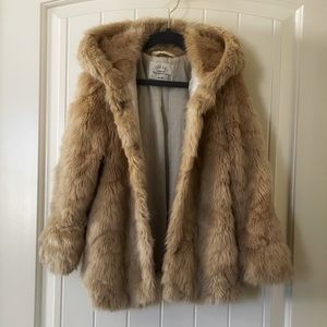 Zara Girls fur coat